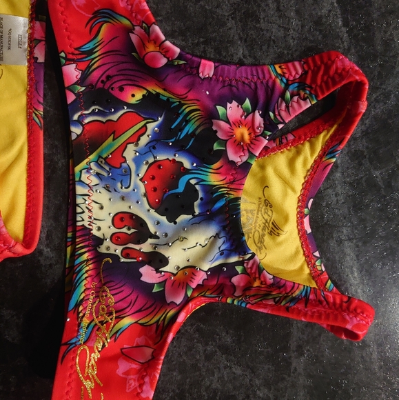 Ed Hardy Baby girl 2 piece bikini, size 2-3 - Picture 5 of 10